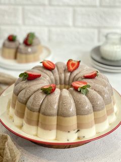 Foto resep Puding 4 layer ala Tiger Kitchen (oreo, coklat, putih, kopi)