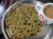 A picture of mirchi paratha