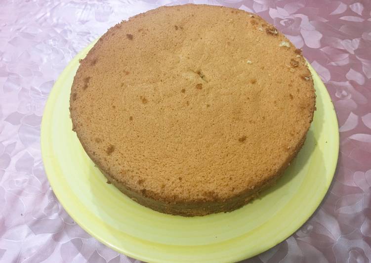 Simple Way to Make Super Quick Homemade Vanilla Plain Sponge Cake