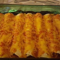 A picture of Enchiladas.