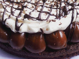 Torta Brownie con Crema con molde de 24 cm