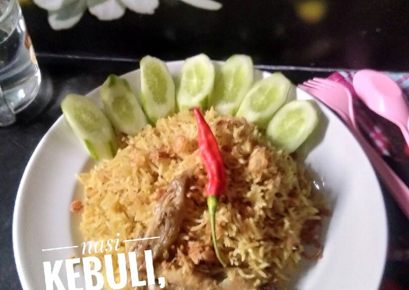 Nasi kebuli sayap ayam