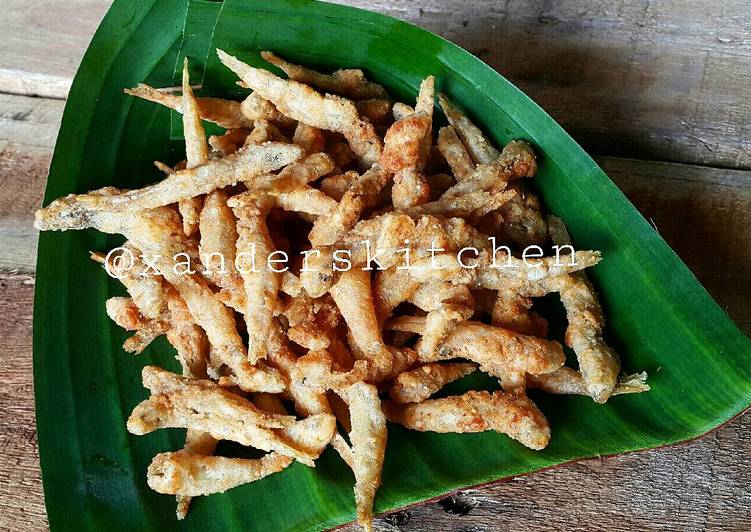 Teri basah goreng GARING Sekali 👍😋😋