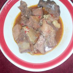 A picture of Meat pepper soup.