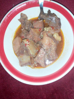 A picture of Meat pepper soup.