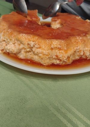 Una foto de Flan casero