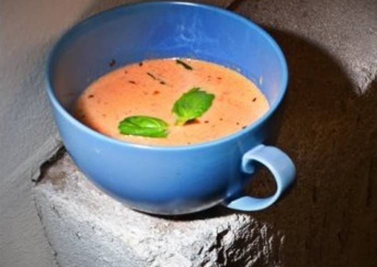 Step-by-Step Guide to Prepare Super Quick Homemade Rich &amp; creamy Tomato Basil soup