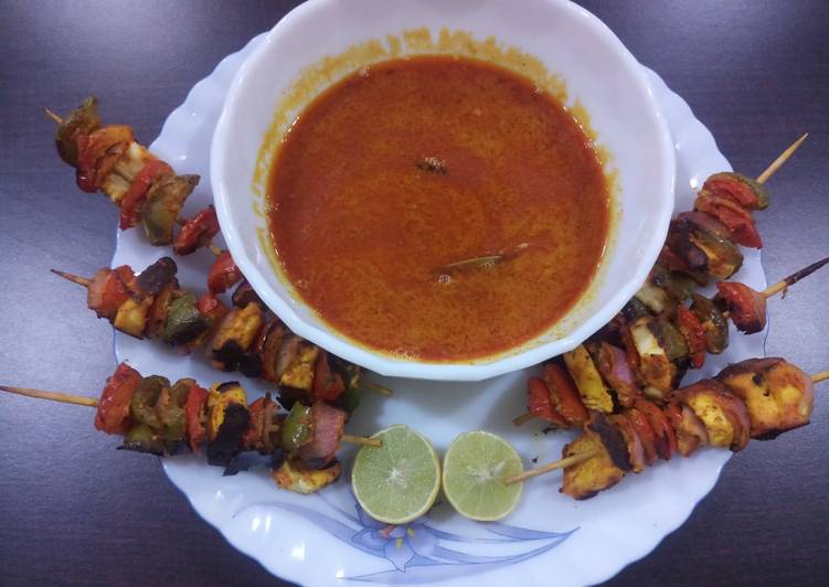 Easiest Way to Prepare Award-winning Paneer tikka with gravy