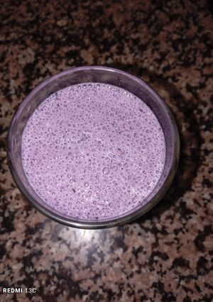 Una foto de Batido de arándanos 🫐