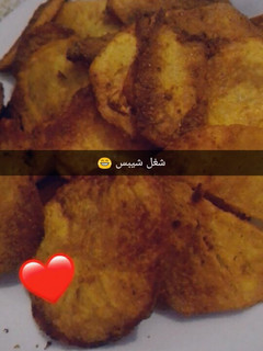 صورة لوصفة شيبس منزلي