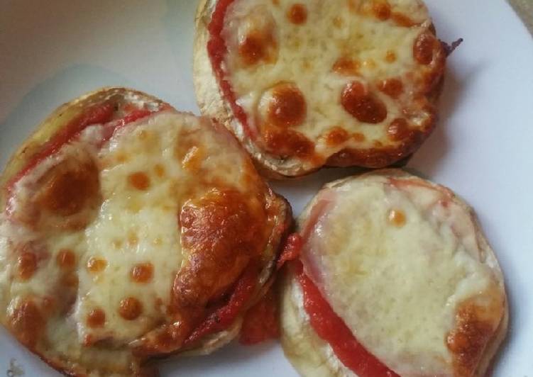 Melanzane al forno che si credono pizzette