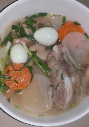 Hình của món Bánh phồng tôm nước lèo.
