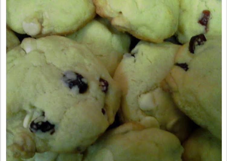 Steps to Make Speedy Cranberry and white chocolate cookies