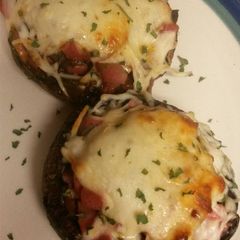 A picture of Stuffed mushroom cups.