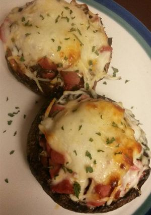 A picture of Stuffed mushroom cups.