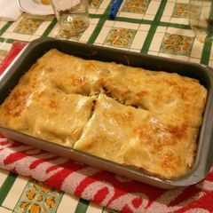 A picture of Vegetarian lasagna.