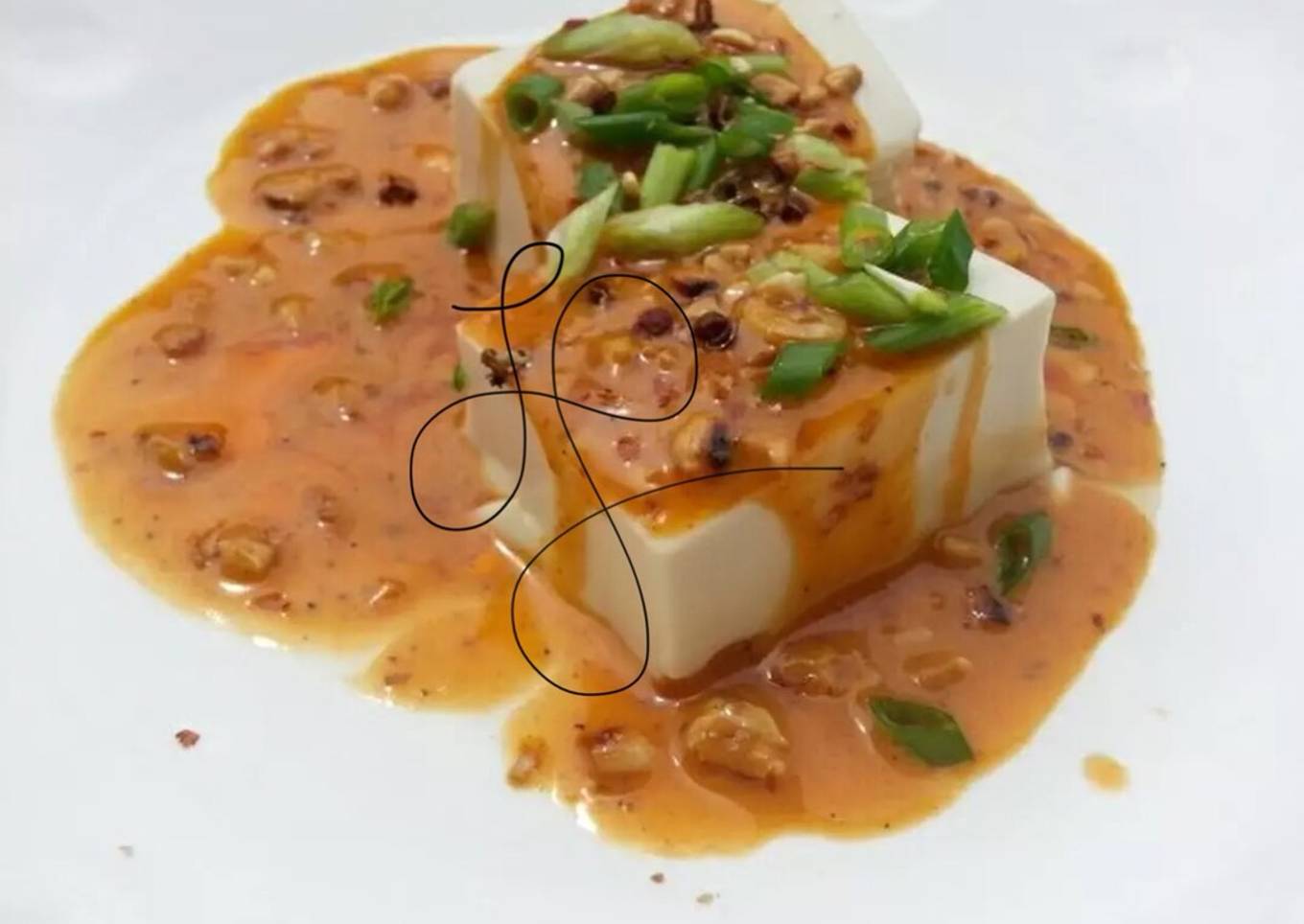 Peanut Butter Dressing On Tofu