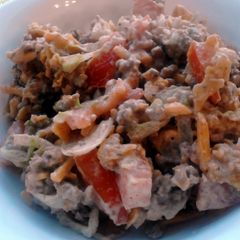 A picture of Quick & Easy Taco Dorito Salad.
