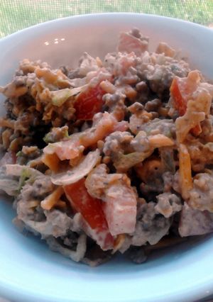 A picture of Quick & Easy Taco Dorito Salad.