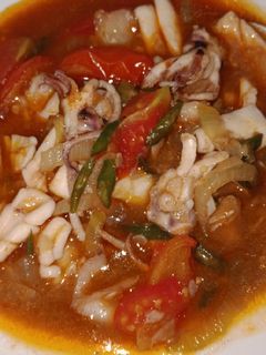 Foto resep Cumi basah saus tiram