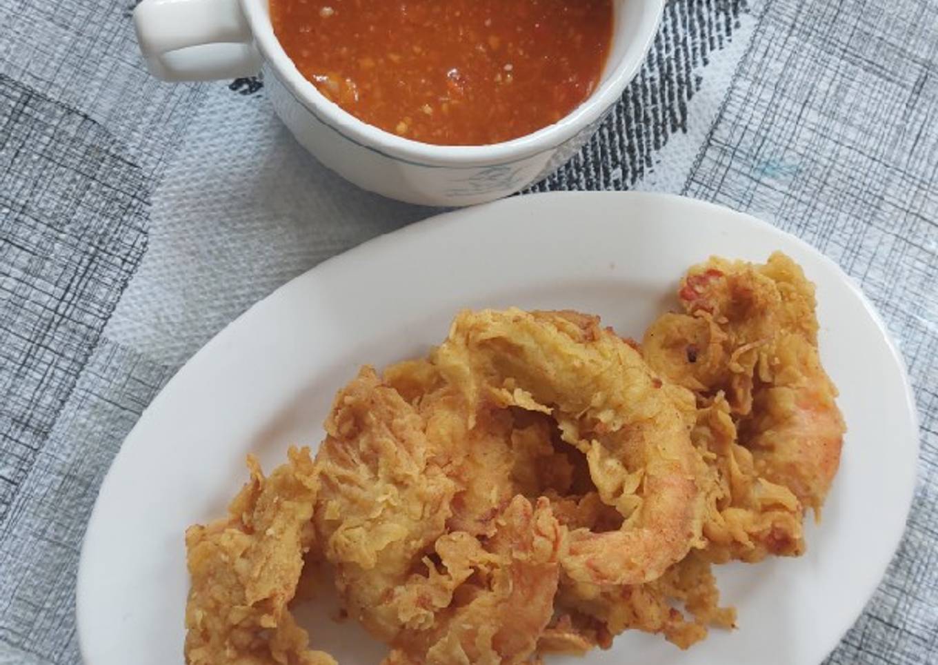 Udang Tepung Saos Padang