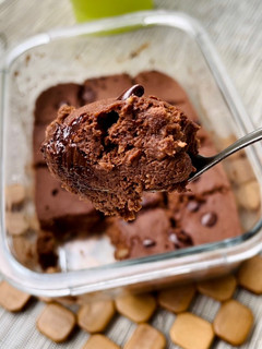 Una foto de Brownie/ mousse al microondas