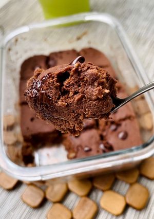 Una foto de Brownie/ mousse al microondas