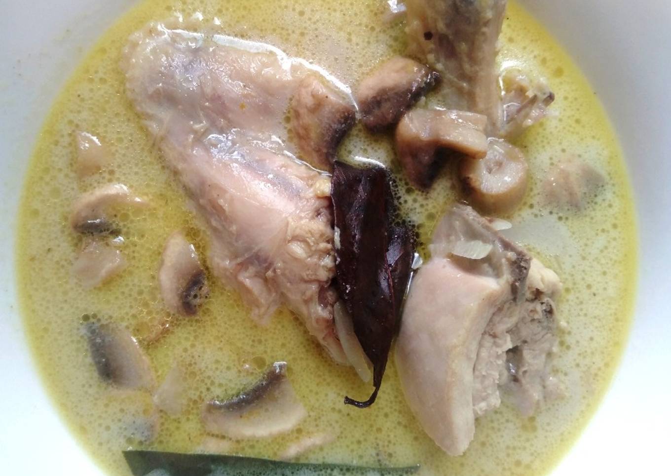 Opor ayam mushroom anti ribet