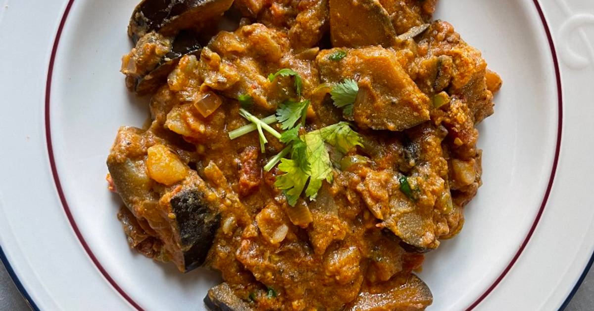 Eggplant seedless and potato Korma Recipe by ChefLuciano