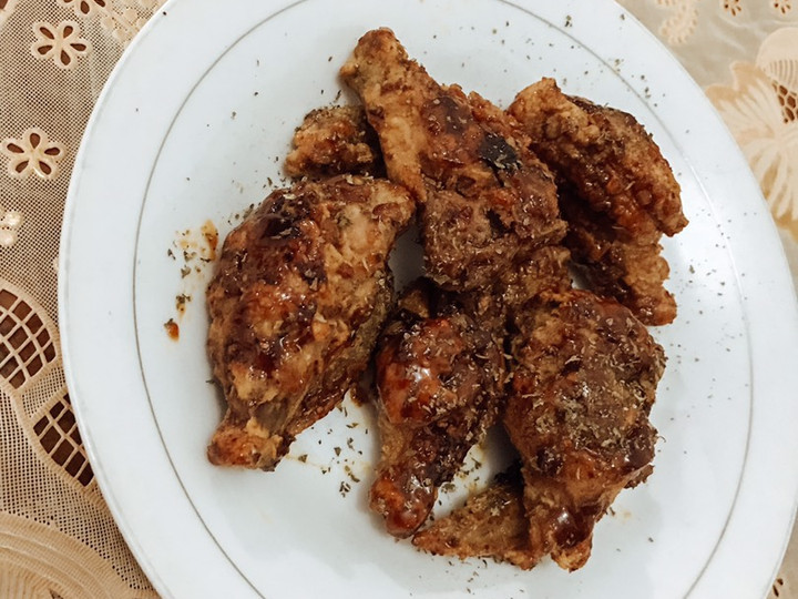 Cara Gampang Menyiapkan Honey BBQ chicken wings, Menggugah Selera