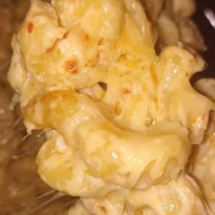 A picture of (Crock-Pot) Creamy Three Cheese Allepo Mac.