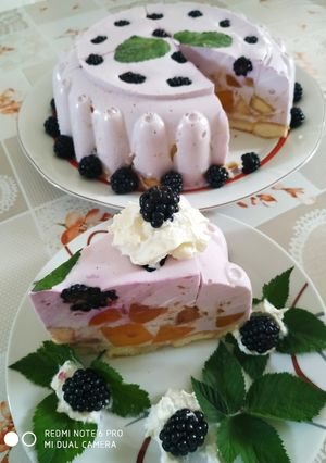 Vegyes gyümölcsös, joghurttorta recept fotója