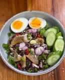 ข้าวขยำปลาสลิดทอด