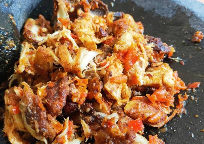 Sambel ayam geprek