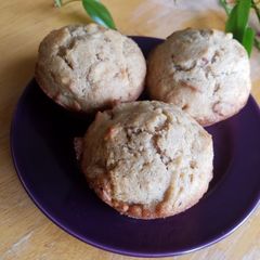 A picture of Applesauce & almond gluten-free muffins.