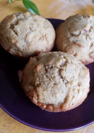 A picture of Applesauce & almond gluten-free muffins.