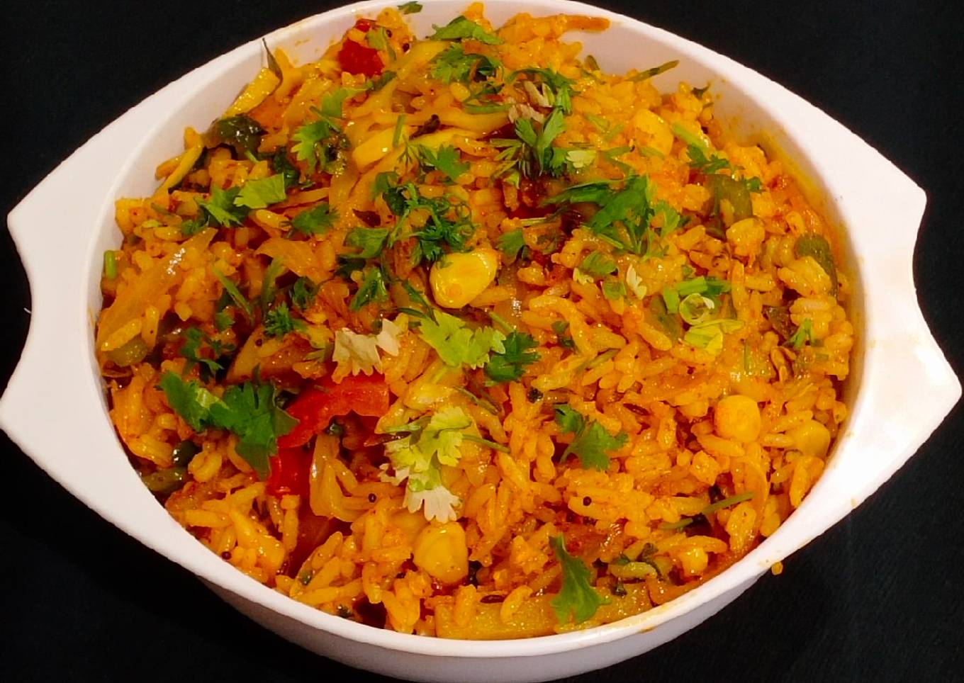 Indian style Mix veg fried rice from leftover rice