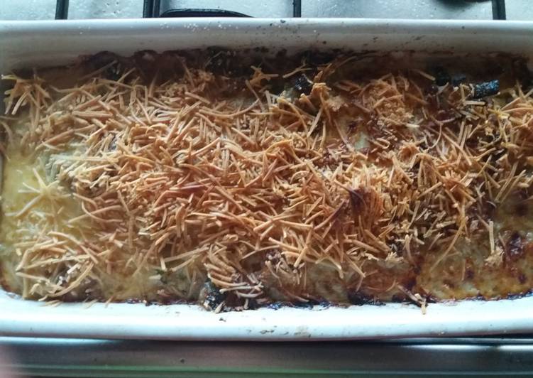 Pastel de carne y calabacín