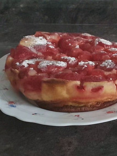 Una foto de Clafoutis de Fresas