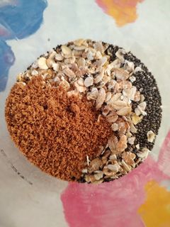 Una foto de Avena con chía y leche