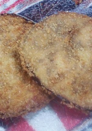 Una foto de Milanesas de berenjena