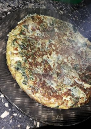 Una foto de Tortilla de espinacas