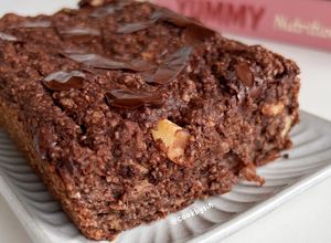 Foto resep Moist Banana Choco Oat Cake (Gluten Free, No Sugar Added, Vegan)