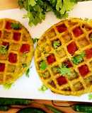 Veg.Moong Dal Waffles