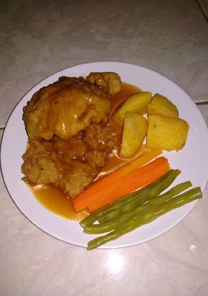 Foto resep Crispy Beef Steak With Brown Sauce