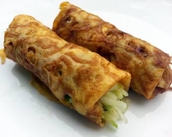 Unique Cuisine Apple Egg Rolls Delicious Simple