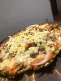 Pizza con base de calabacín y avena