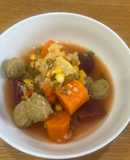 Súp rau củ bò viên