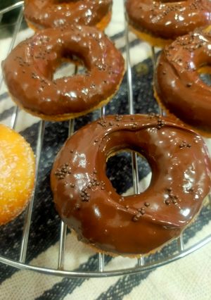 A picture of Eggless Doughnuts 🍩.