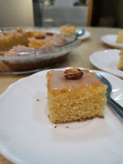 صورة لوصفة بسبوسة تجنن